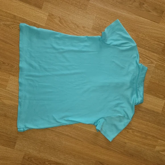 Lands' End teal Polo Shirt x-small - Picture 7 of 9